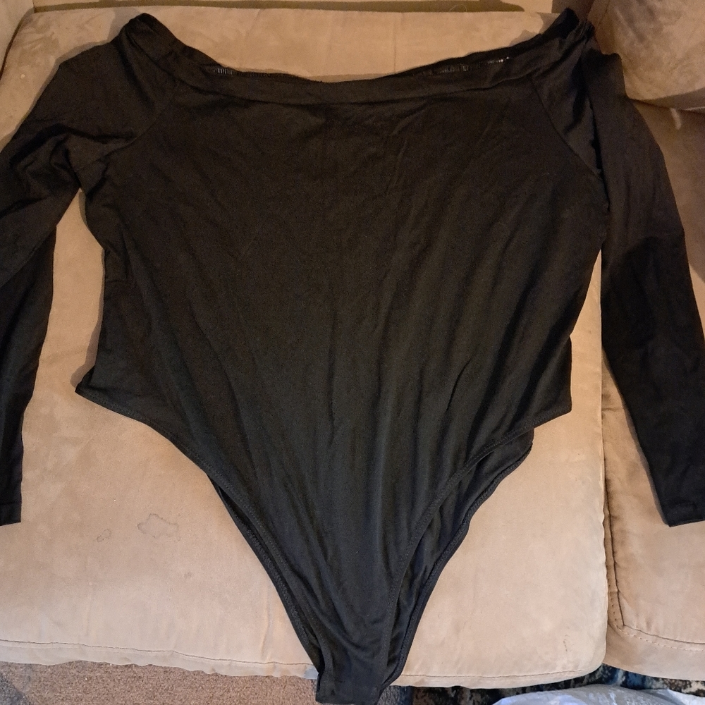 Plus Size Black Body Suit